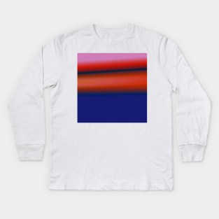 green pink blue yellow texture art Kids Long Sleeve T-Shirt